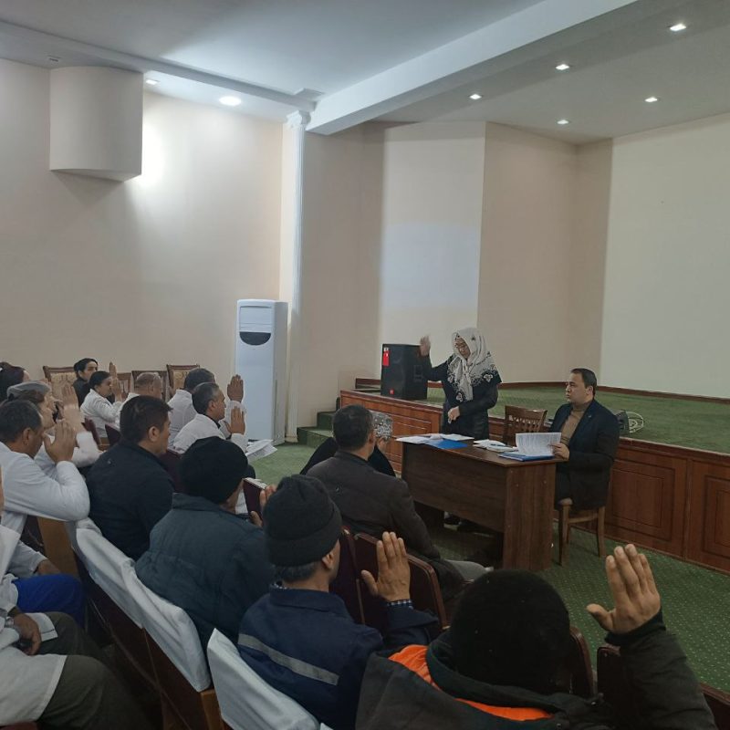 Жамоа шартномаси юзасидан умумий йиғилиш бўлиб ўтди.