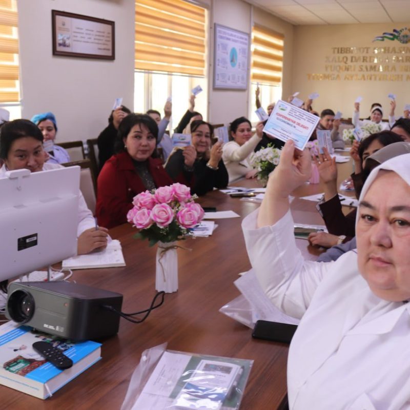 Фарғона шаҳар тиббиёт бирлашмасида жамоа шартномаси ижроси сарҳисоб қилинди.